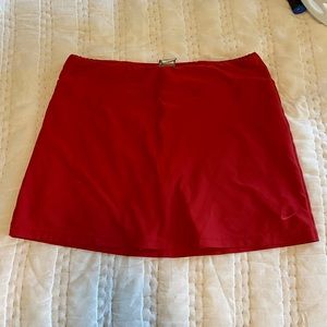 Red Nike Tennis Skirt with lining. Size M.